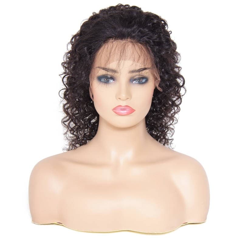 Beautyforever Pre-Plucked Medium Long Curly Lace Front Human Hair Wig With Baby Hair