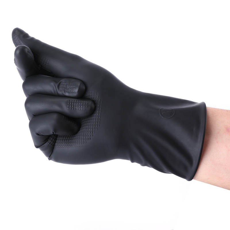 Beautyforever Hair Dye Gloves Black Reusable Salon Hair Color Latex