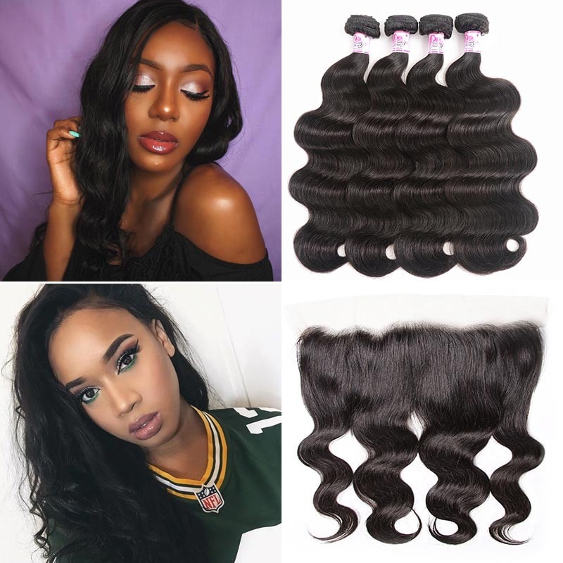 Body wave lace frontal closure