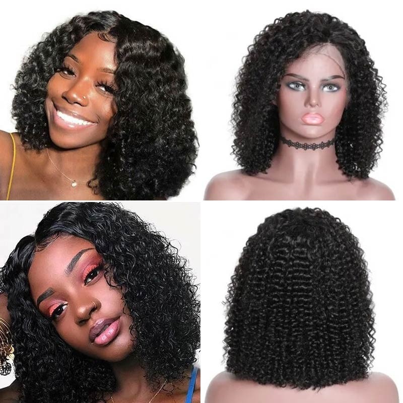 Jerry Curly Lace Front Bob Wigs