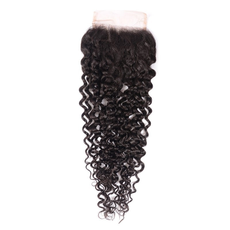 Jerry Curly Hair Weave 4x4 HD Lace Closure