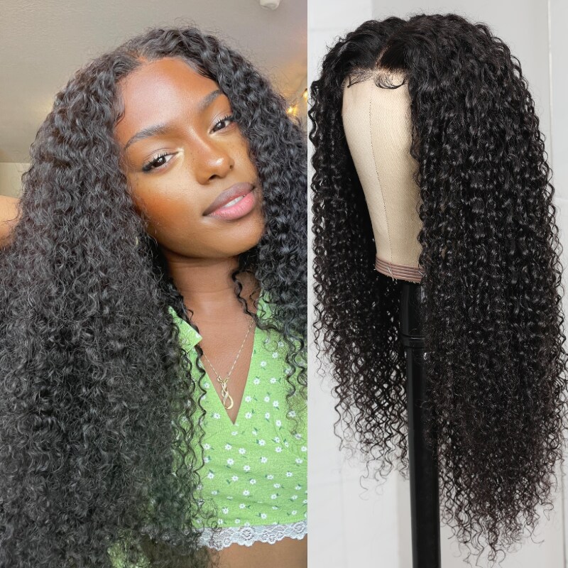 Jerry Curly Human Hair Lace Front Wig