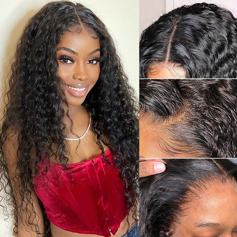 Jerry Curly 4x4 HD Lace Closure With 3Bundles