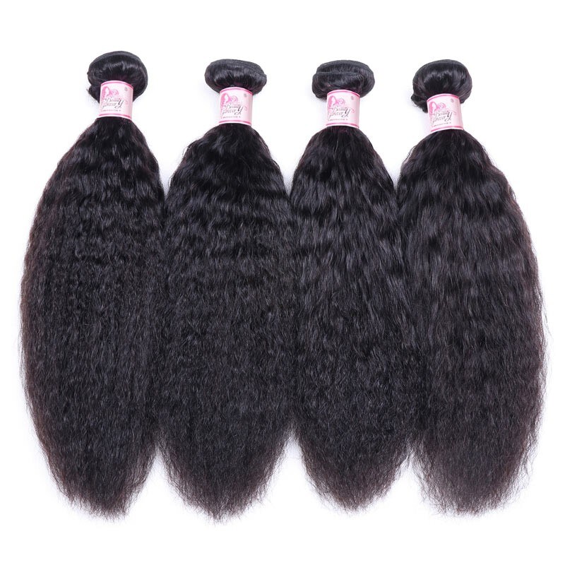Kinky Straight Hair Weave 4 Bundles