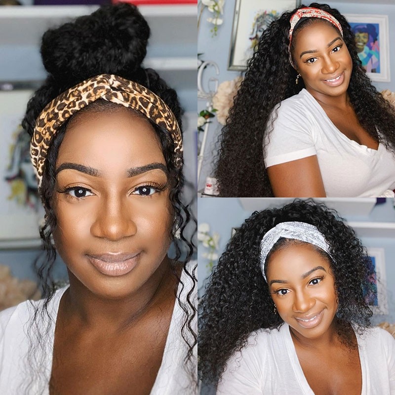 Beautyforever Kinky Curly Hair Half Wigs Glueless Human ...