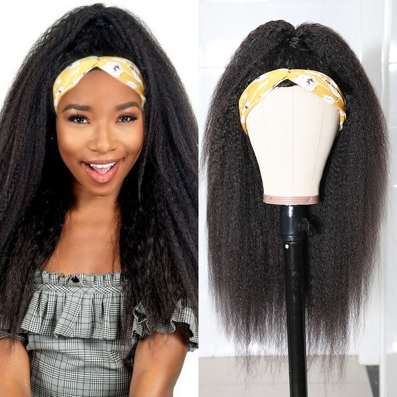 Beautyforever Kinky Straight Human Hair Half Wigs With ...