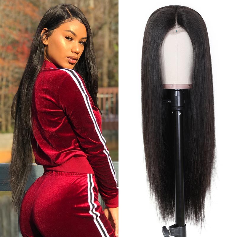 Beautyforever Best Quality Realistic Long Lace Front Wig Straight Black
