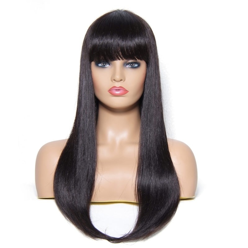 Long Straight Wigs With Bangs