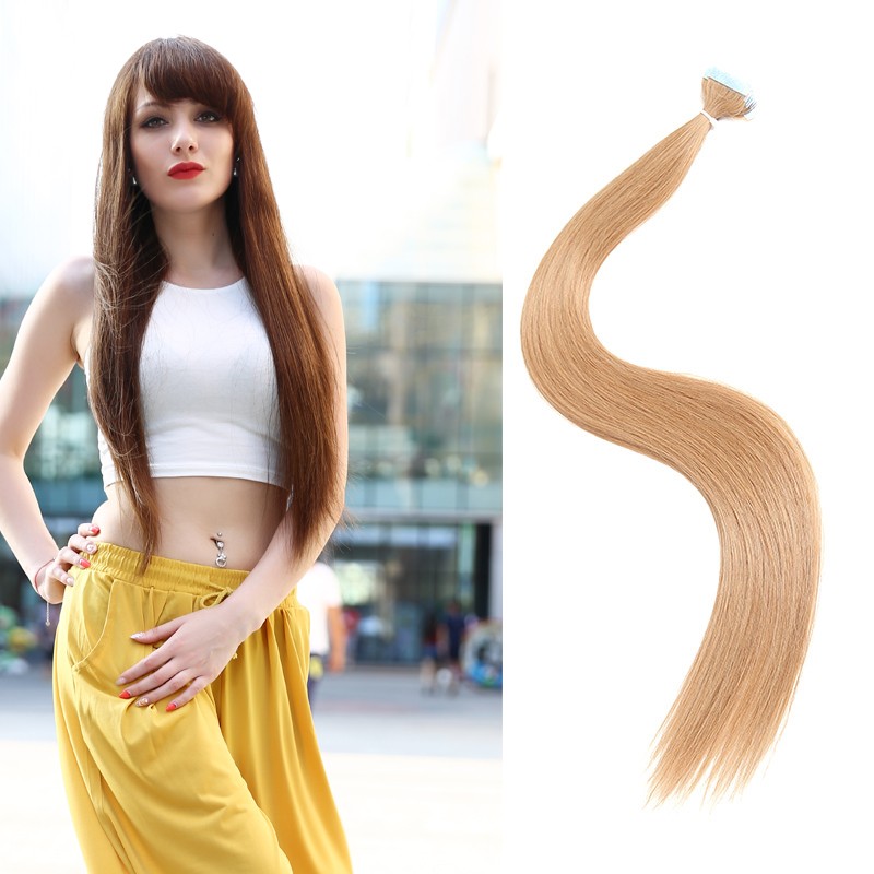 Beautyforever 50g Straight Pu Tape Remy Human Hair Extensions