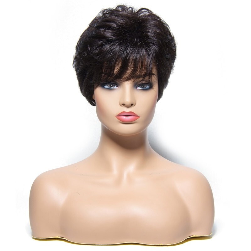 short wigs with bangs