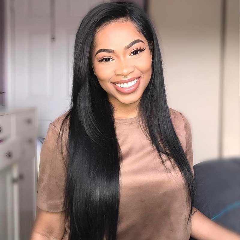 Beautyforver Virgin Peruvian Straight Human Hair 3 Bundles Straight