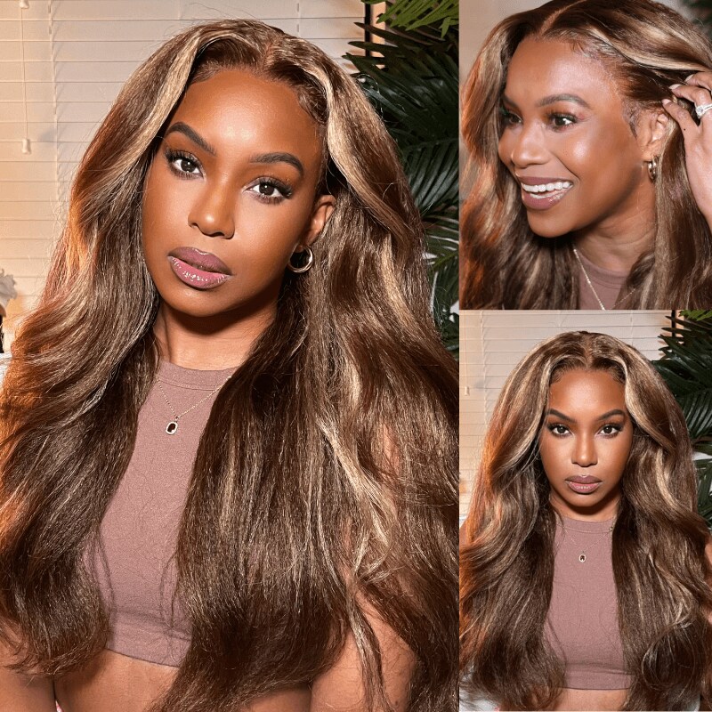 TL413 13x4 lace Front Wigs Kinky Straight