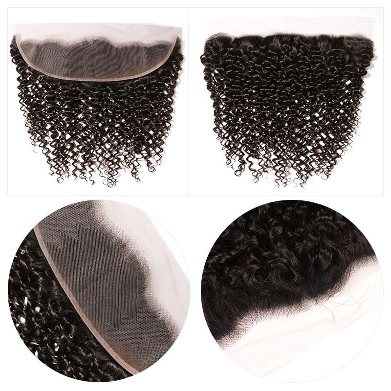 Beautyforever Curly Hair Pre Plucked 13 4 Transparent Lace Frontal
