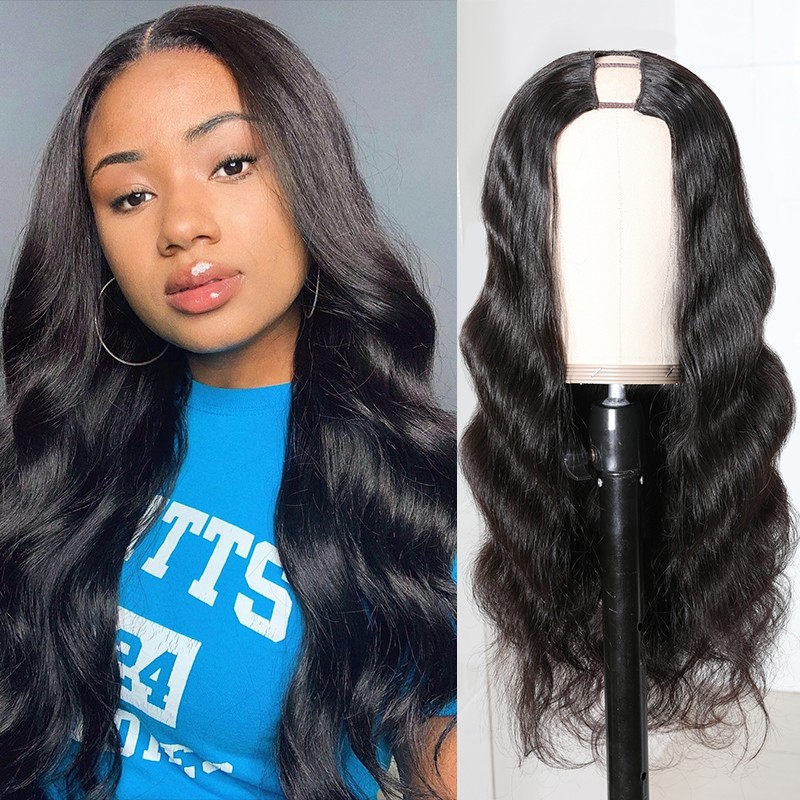 Beautyforever U Part Wig Human Hair Half Wigs Body Wave ...