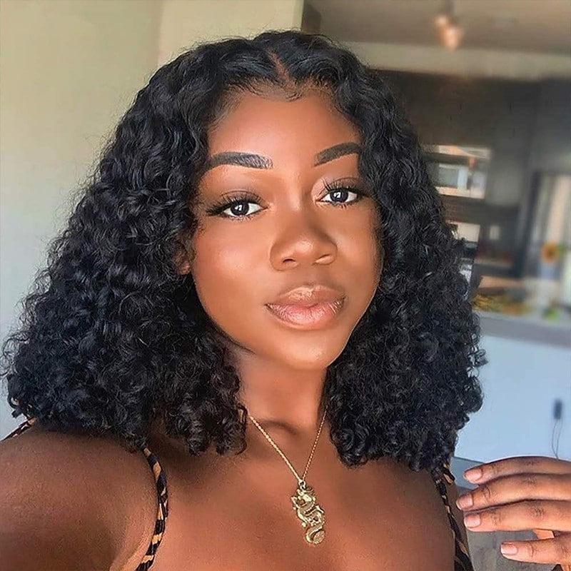 Water Wave Natural Black Wigs