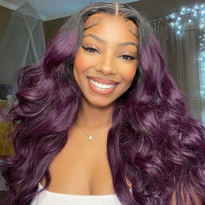  Deep Purple 13X4 Lace Front Body Wave Wig