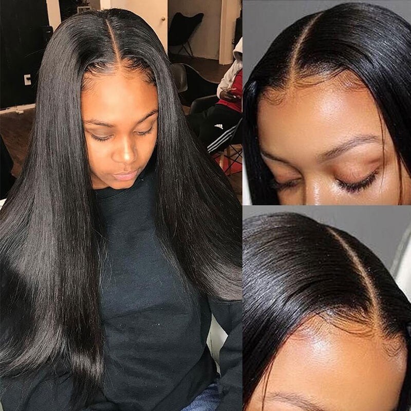 180% Density Straight Lace Front Wigs
