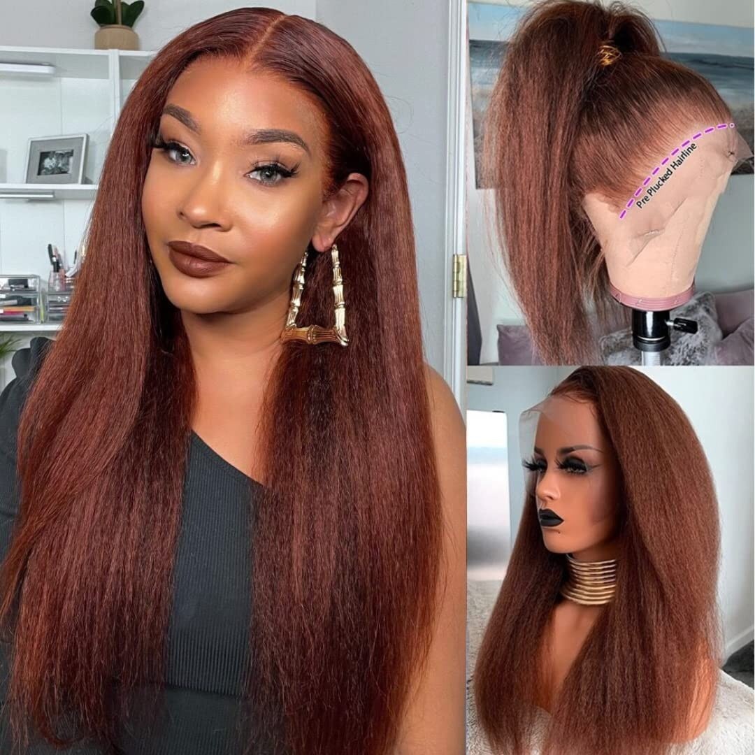 inky Straight Lace Front Wigs