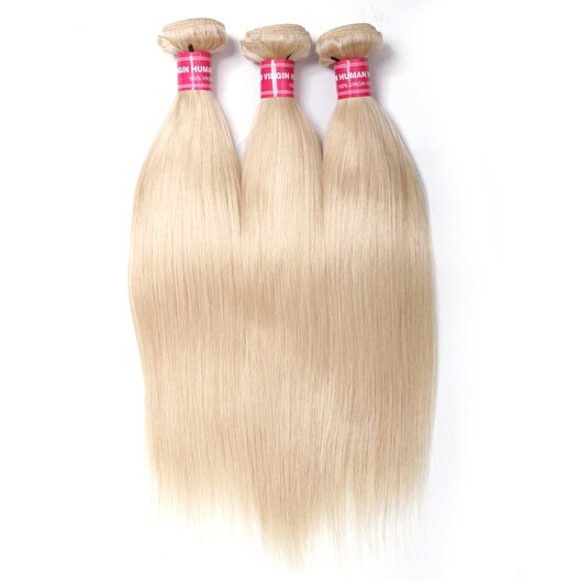 613 blonde straight 3 hair bundles