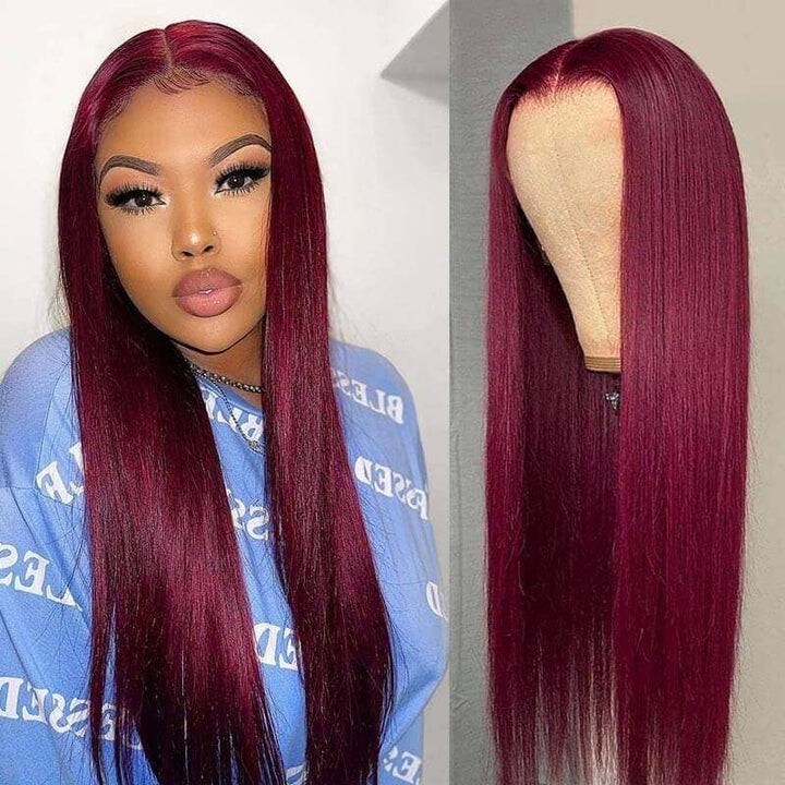 Long Straight Hair Lace Wig Human Hair