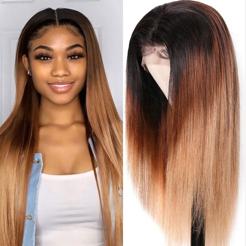 Ombre Hair 13x4 Straight Lace Front Wigs