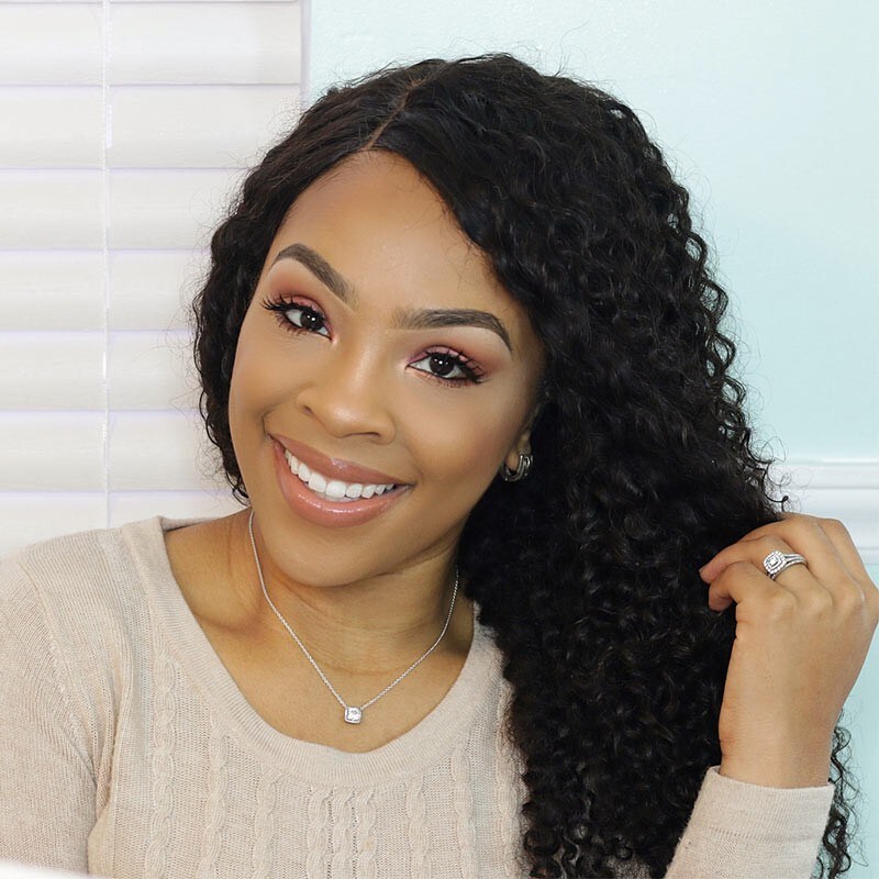 180 Density Jerry Curly 360 Lace Front Wigs 