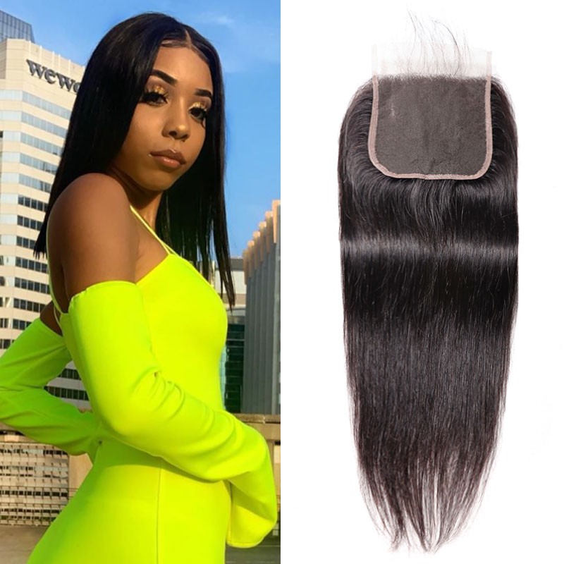 lace frontal closure straight hair