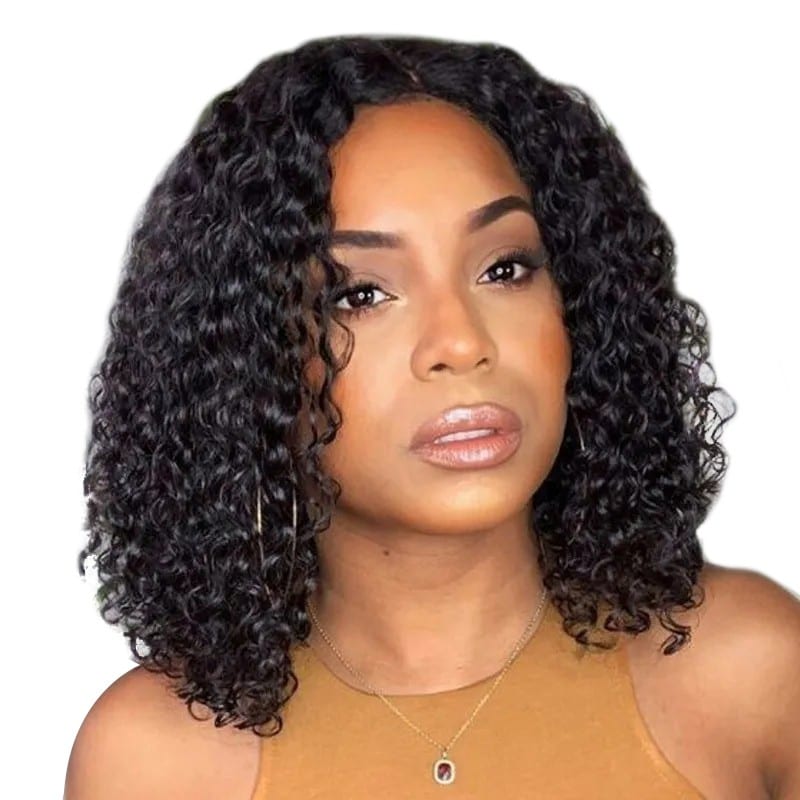 Bob Water Wave 13x4 Human Hair Lace Front Wigs