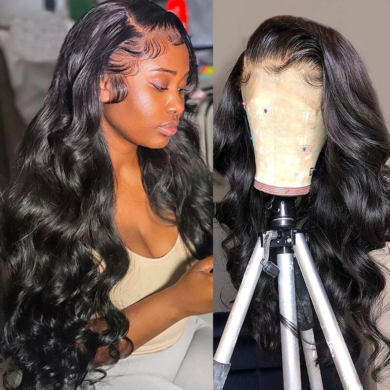 180 Density Body Wave Lace Front Wigs 