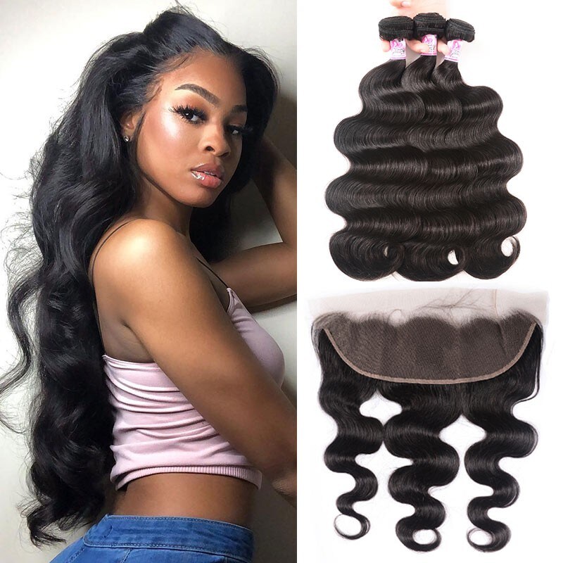 Lace Frontal Closure With 3 Bundles 