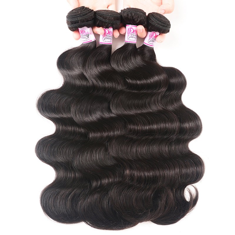 Beautyforever Brazilian Body Wave Hair 100% Remy Human Hair 4 Bundles ...