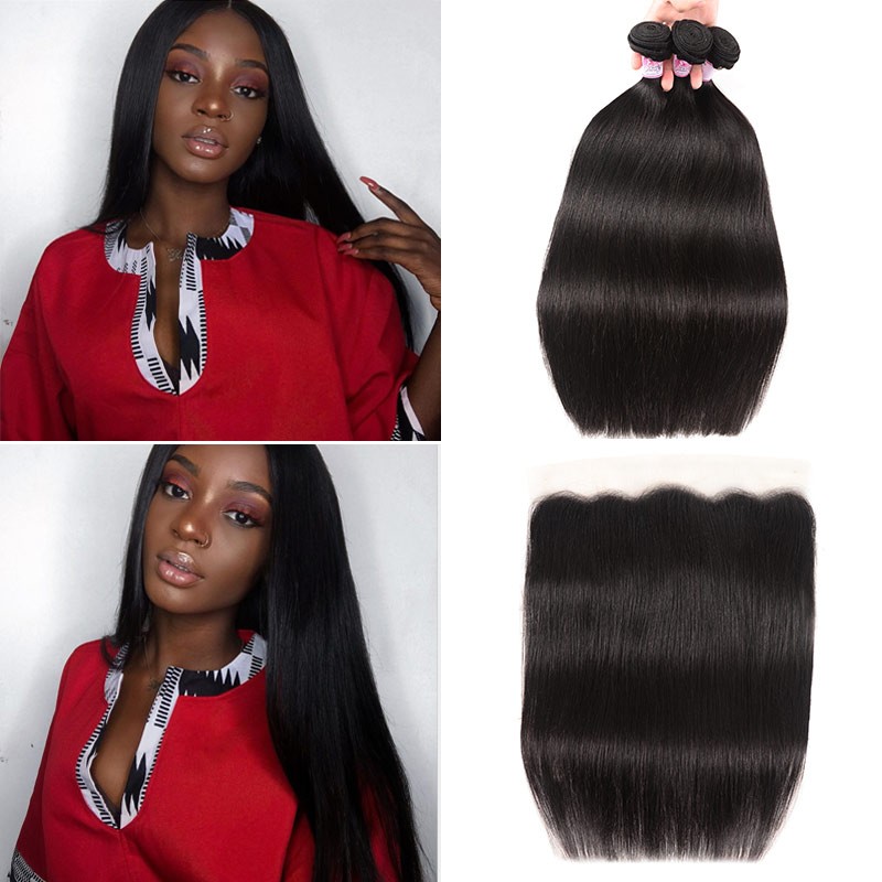 Beautyforever 7a Grade Brazilian Straight 13x4 Lace Frontal With
