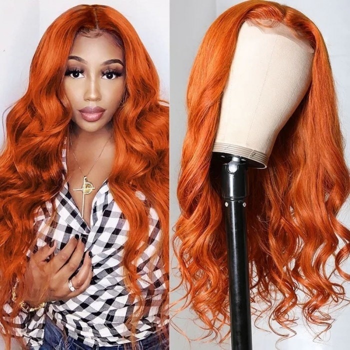 Beautyforever Burnt Orange Body Wave wig