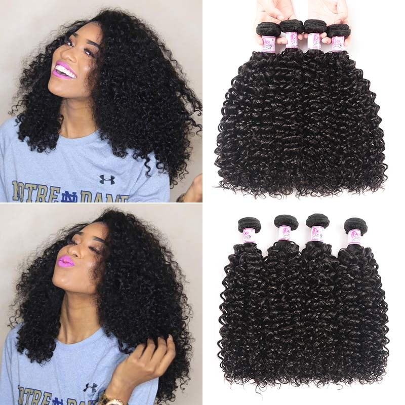  Jerry Curly Weave 4Bundles