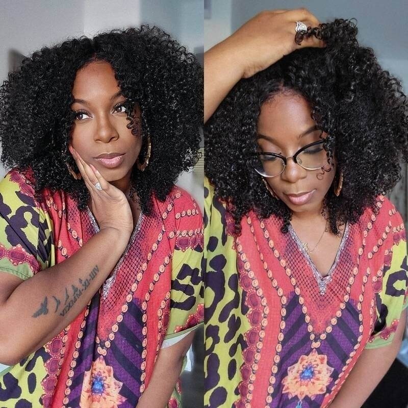 Natural Kinky Curly Wig 