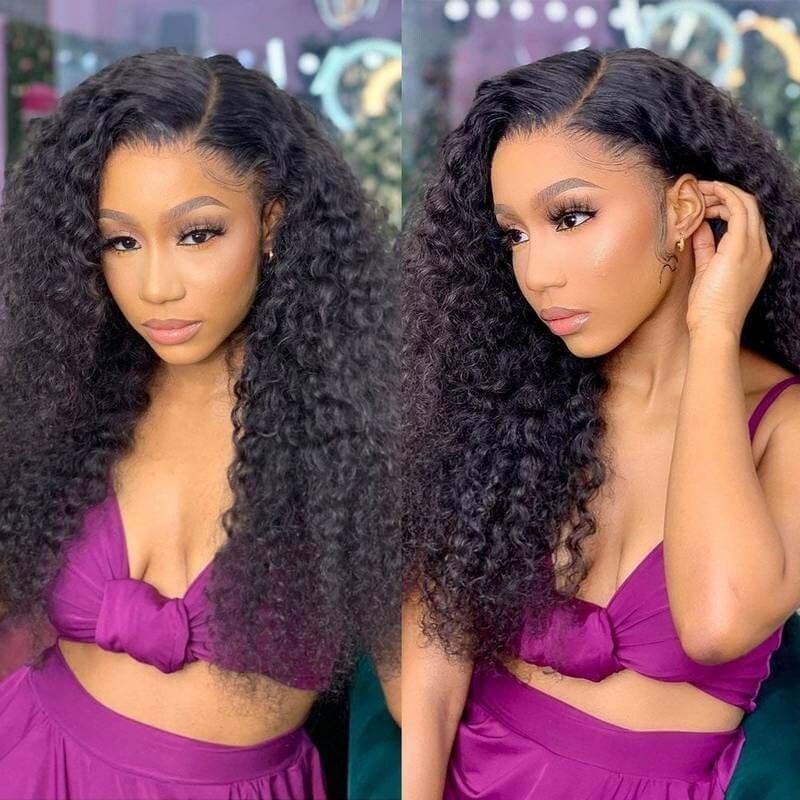 Breathable Air Wig Kinky Curly 13x4 Lace Frontal