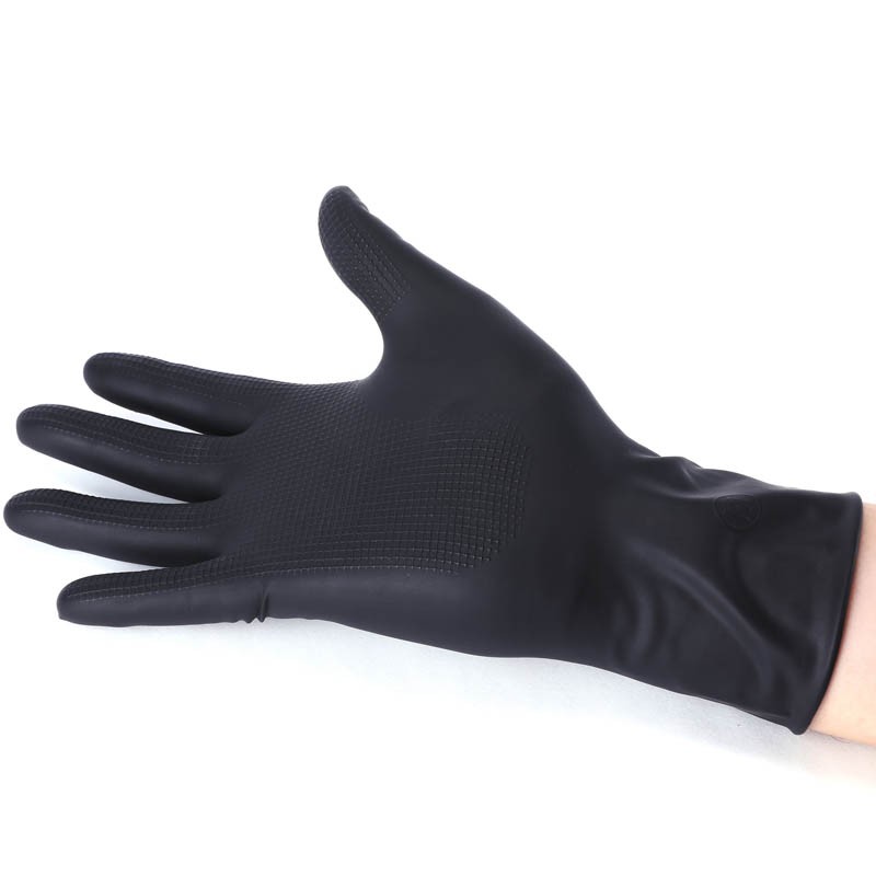 Beautyforever Hair Dye Gloves Black Reusable Salon Hair Color Latex