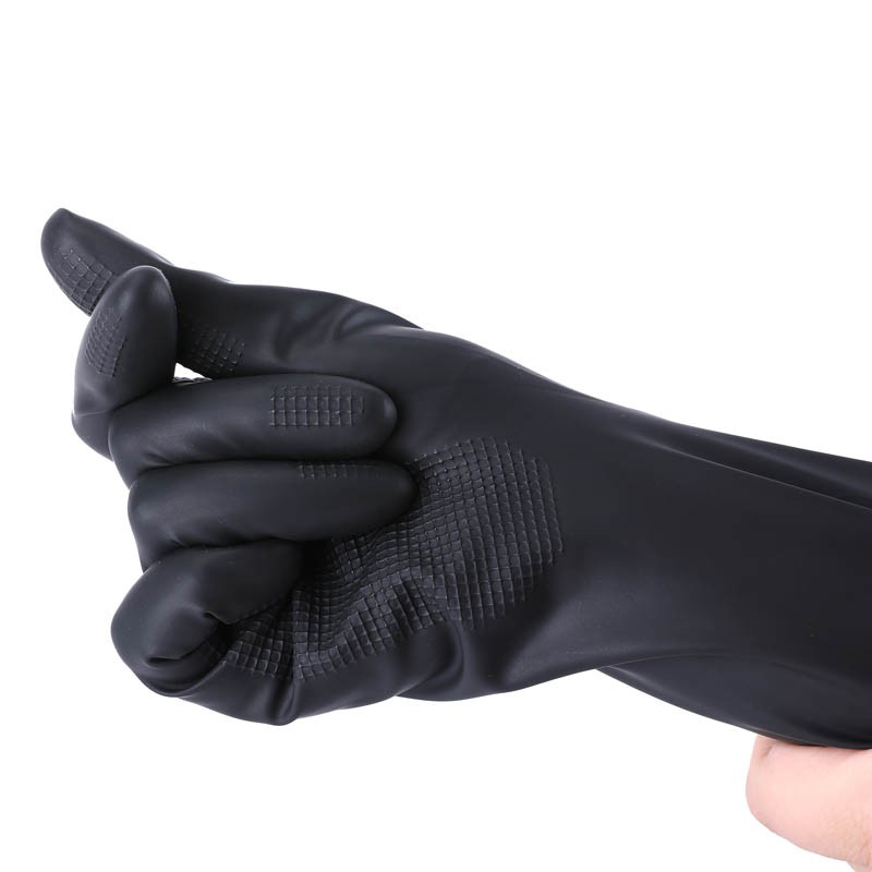 Beautyforever Hair Dye Gloves Black Reusable Salon Hair Color Latex