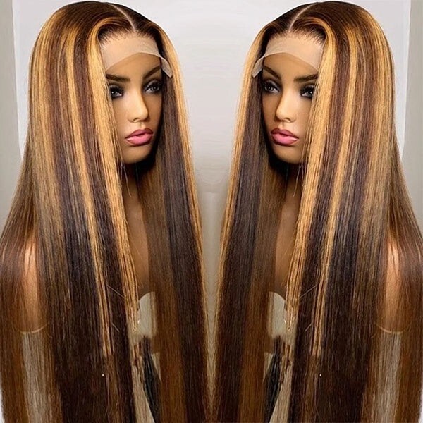 Long Straight Hair Lace Part Wig Human Hair