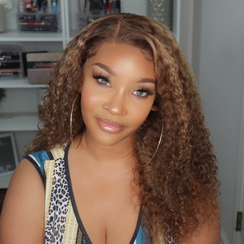 Jerry curly blonde closure 