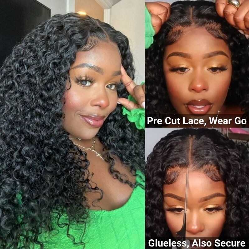 Jerry Curly 6x4.5 Pre-Cut Lace Wigs 