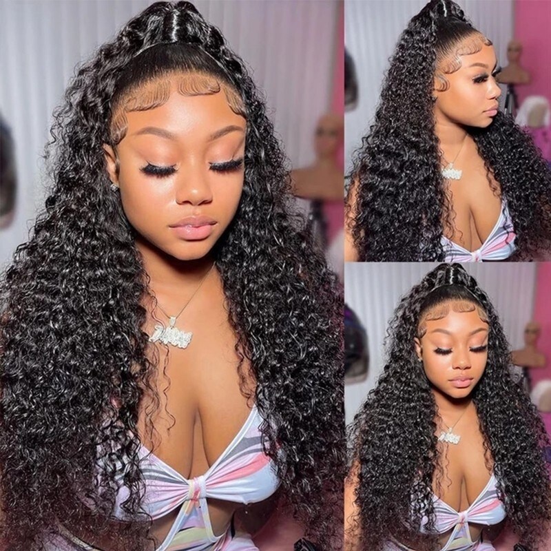 Kinky Curly 5*5 Transparent HD Lace Closure Wig