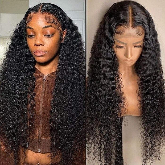 Jerry Curly Lace Closure Wigs 