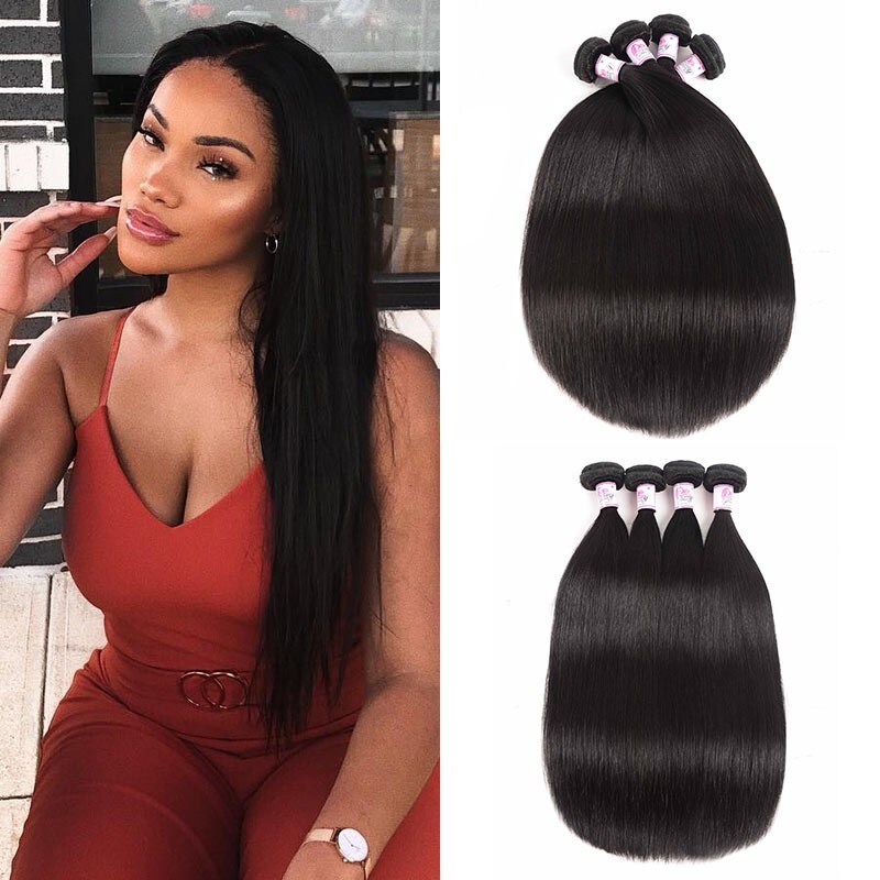 Remy Indian Straight Hair Weave 