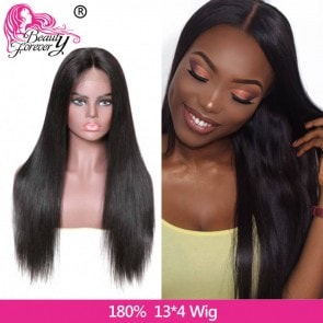 180% Density Straight Lace Front Wigs