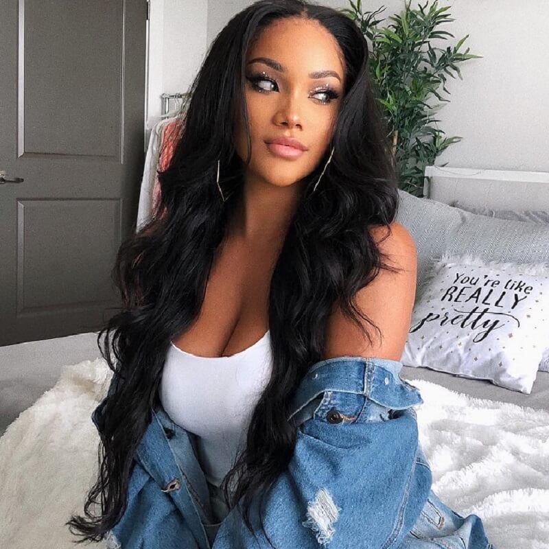 body wave lace front wig