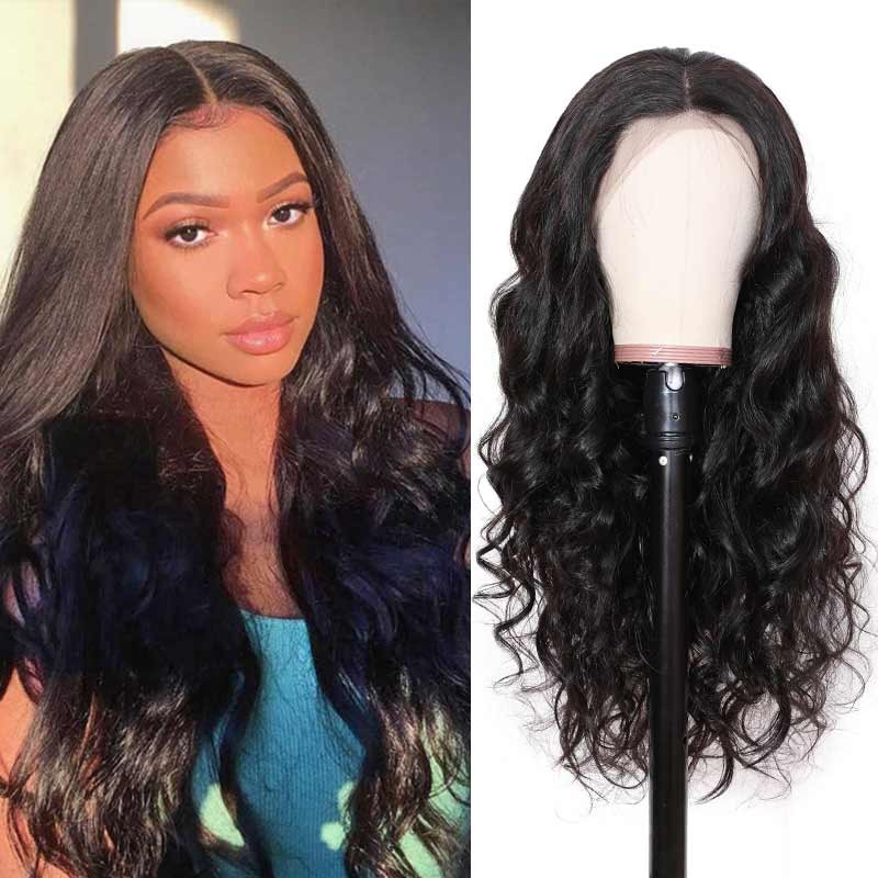 Beautyforever Body Wave Wig 13X4 Pre-plucked Transparent Lace Front Human Hair Wig 180% Density