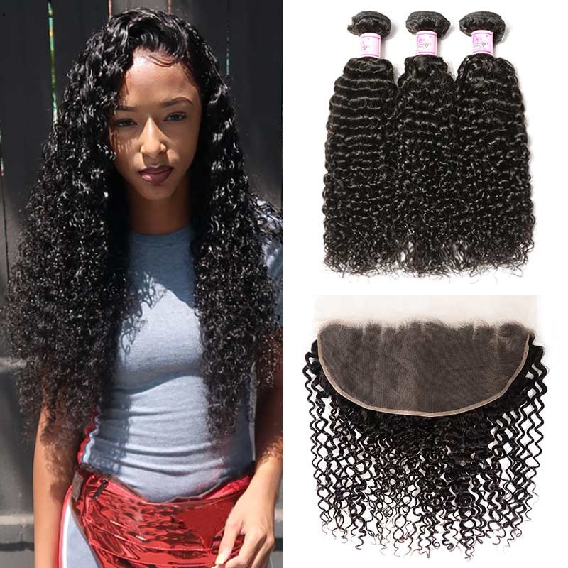 13x6 Lace Frontal With 4 Bundles
