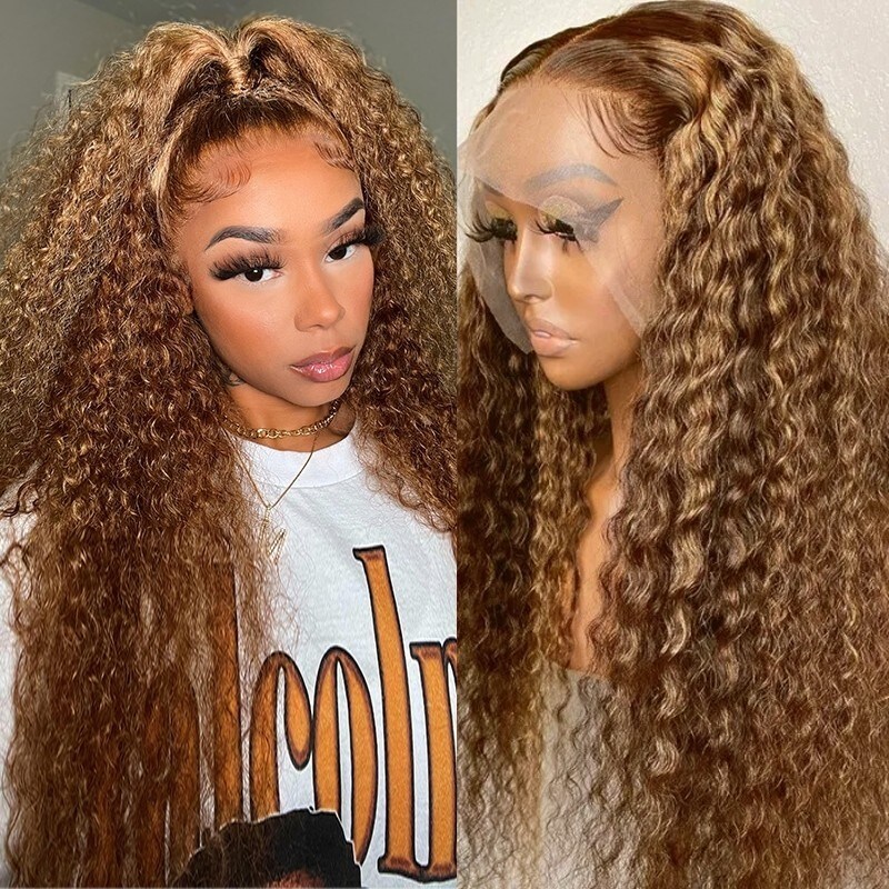 18 Inch T Part Jerry Curly Highlight Lace Wig Member Exclusive 