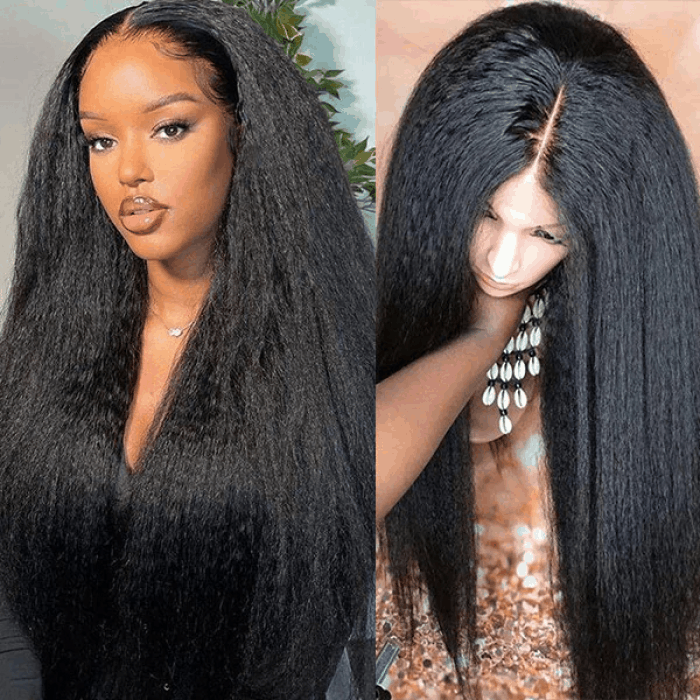 Breathtaking Kinky Straight Lace Wig Artwork Photography